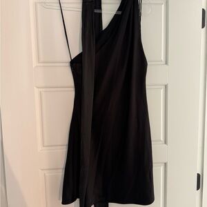 Alice & Olivia Elegant Silky Black Women's Dress